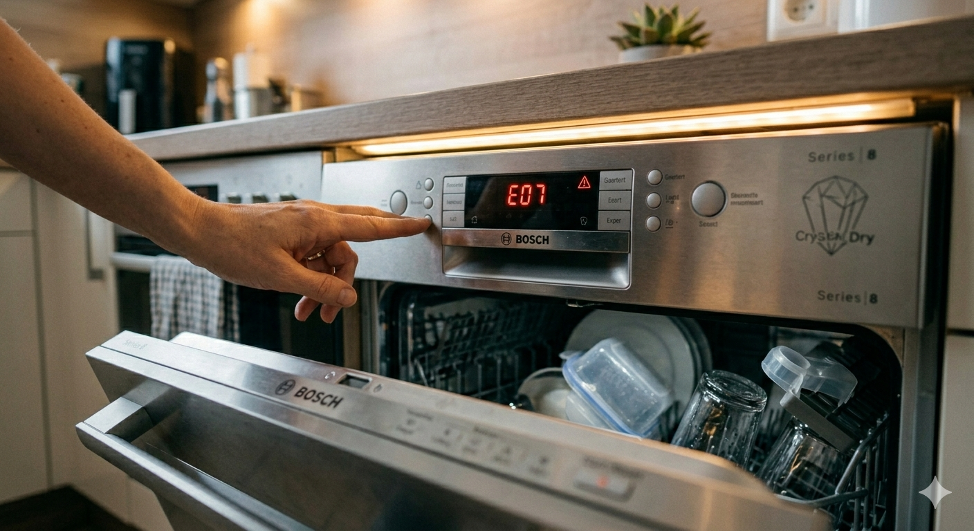 Bosch Dishwasher E07 Error: Causes & Fix Guide