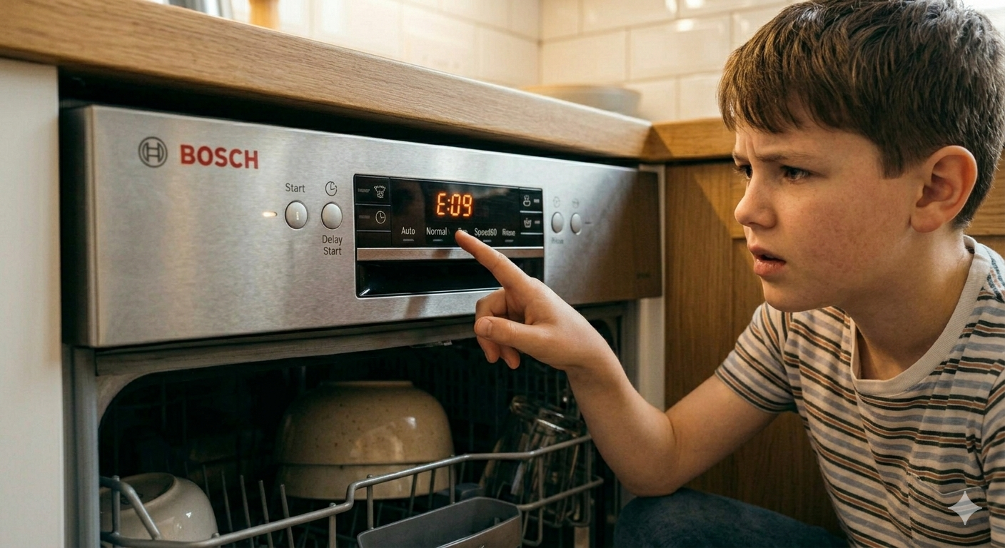 Bosch Dishwasher E09 Error Code Fix & Causes Guide