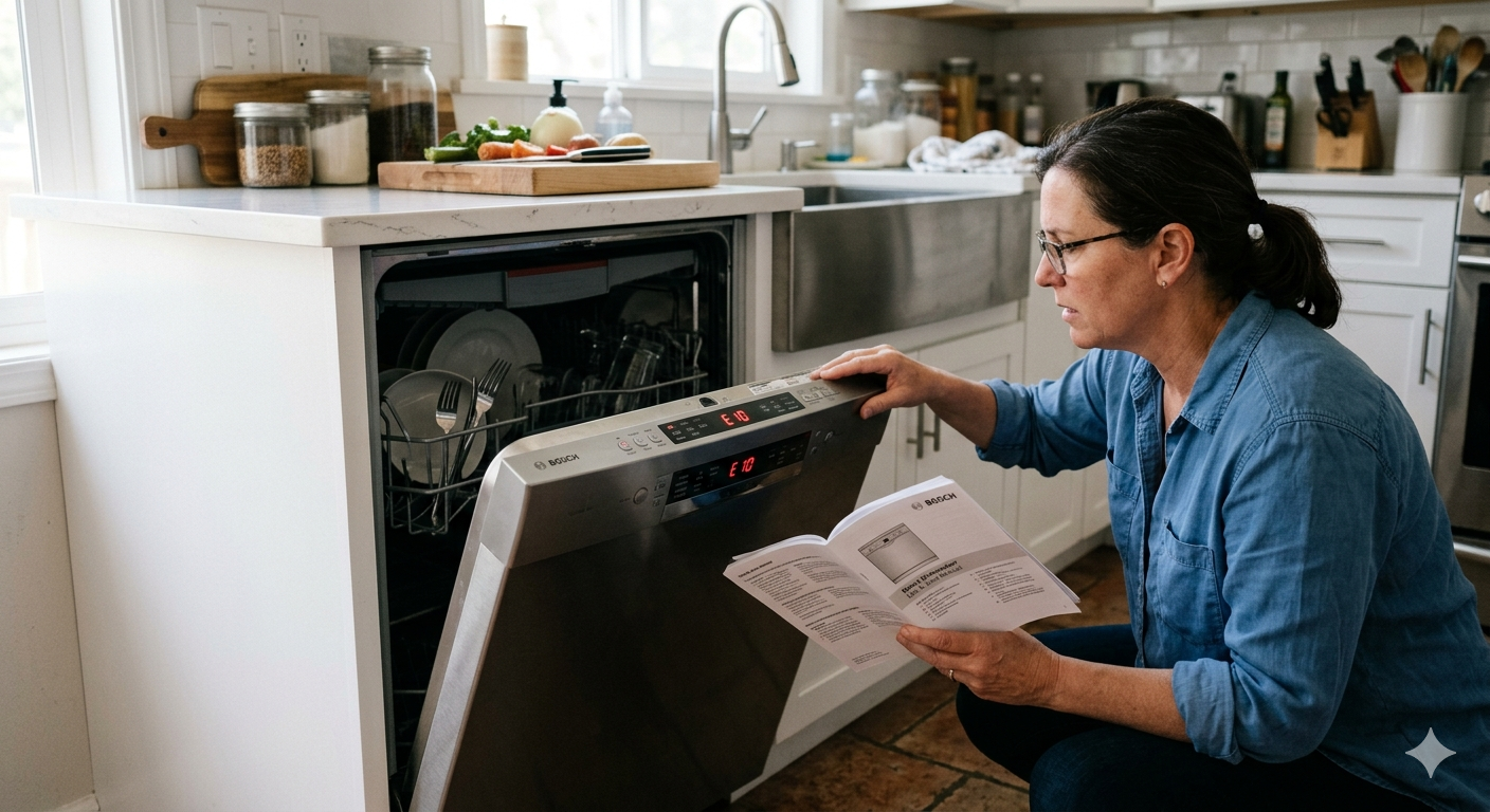Bosch Dishwasher E10 Error Fix Guide 