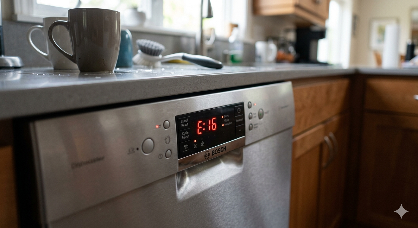 Bosch Dishwasher E16 Error Explained 
