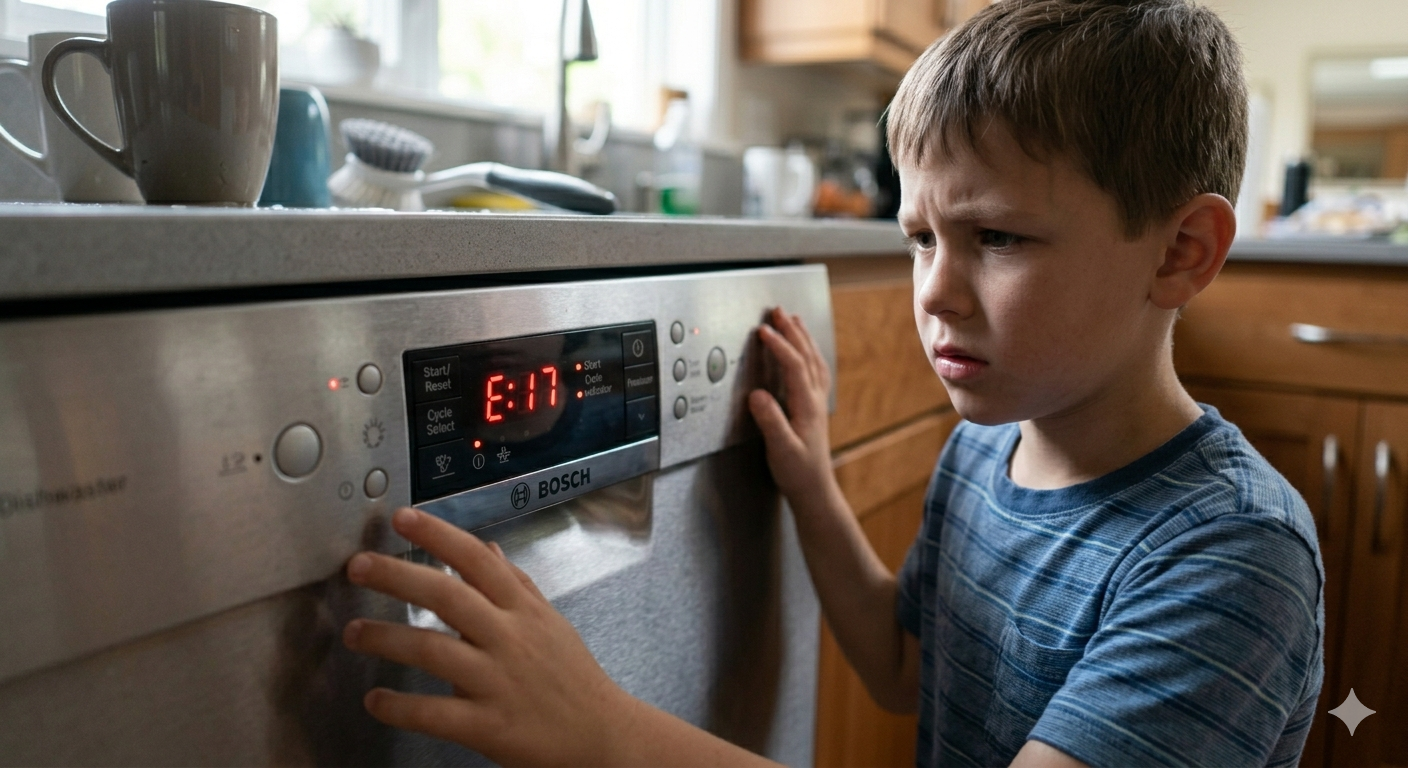 Bosch Dishwasher E17: What to Check