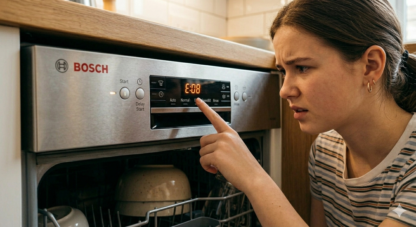 How to Fix Bosch Dishwasher E08 Error Fast