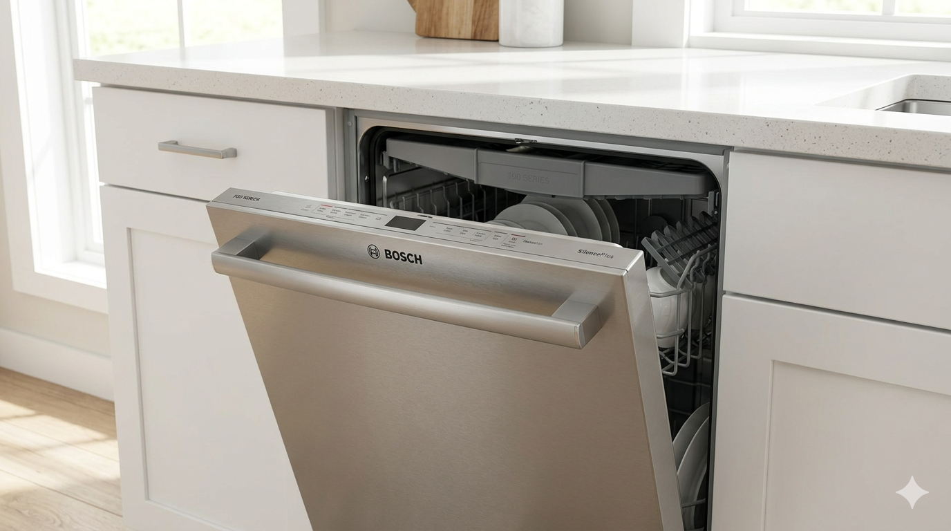 Bosch 100 Series vs Benchmark Dishwasher Guide